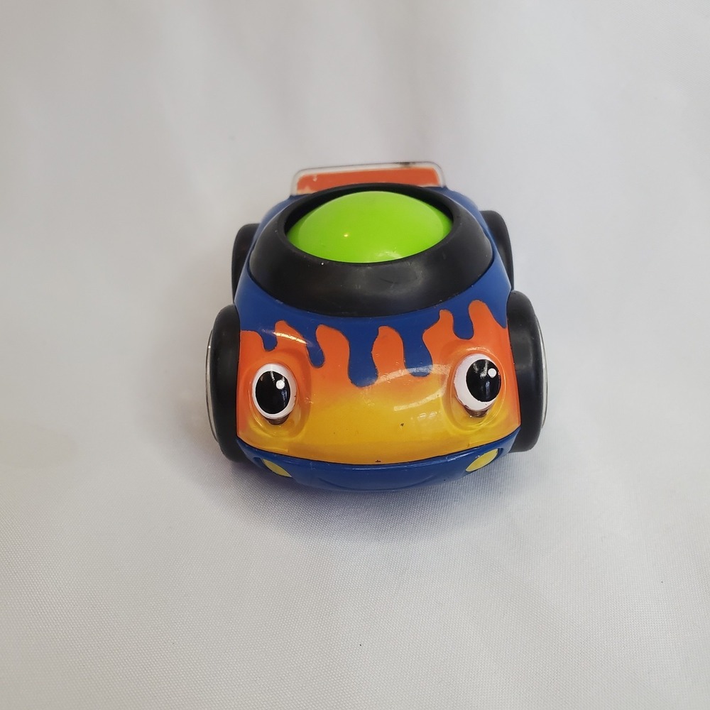 Fisher Price Little Lil Zoomers Roller Ball Race Car Blue Orange Speedy